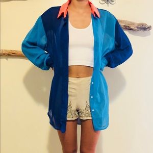 American Apparel Color-block top